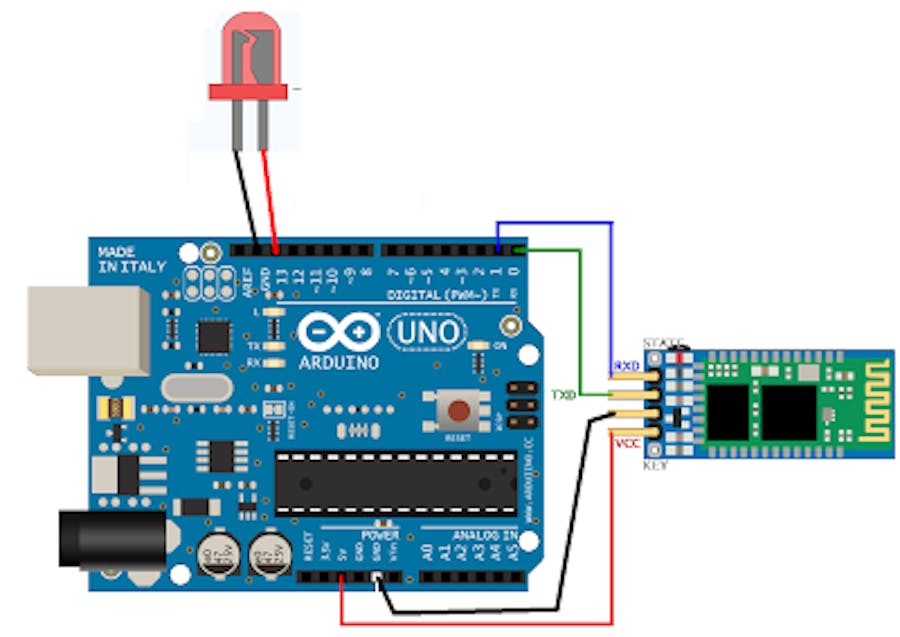 Bluetooth control led with lcd led status display real time.