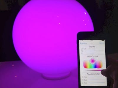 Smartphone controlled mood light