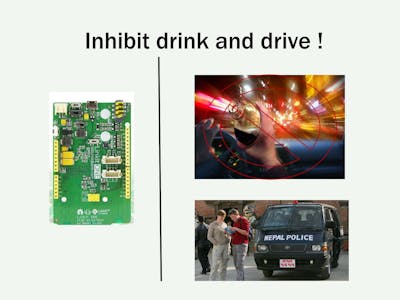 Inhibit Drink and Drive using LinkIt ONE
