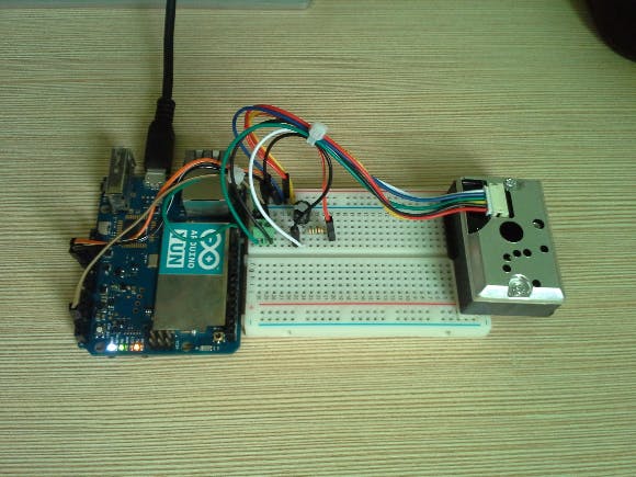 Test the functionality of GP2Y1010AU0F