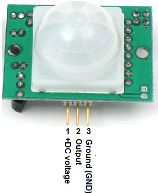 PIR motion sensor pin out