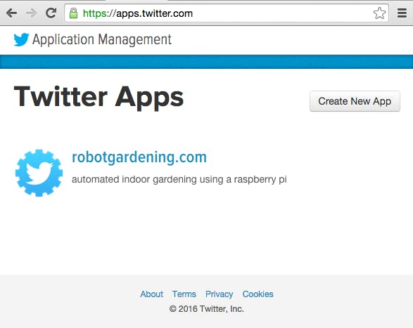 Create a Twitter App