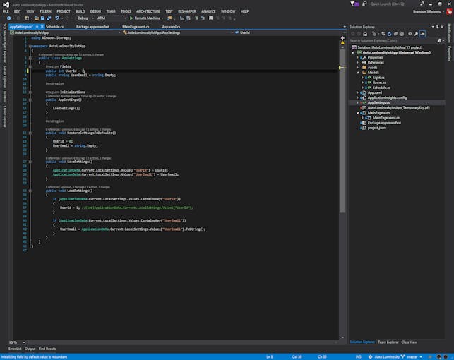 AppSettings class