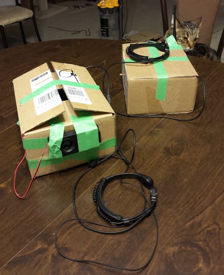 Proof-of-concepts in cardboard boxes.