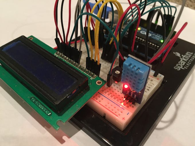 Portable Arduino Temp/Humidity Sensor with LCD - Arduino Project Hub