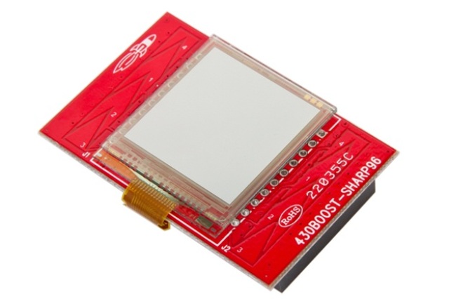 430BOOST-SHARP96 Sharp Memory LCD BoosterPack