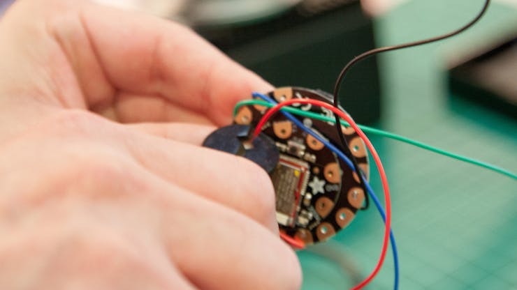 Trim the wires to the appropriate lengths.
