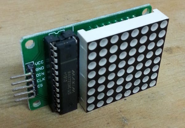 MAX7219 8X8 Red Dot LED Matrix