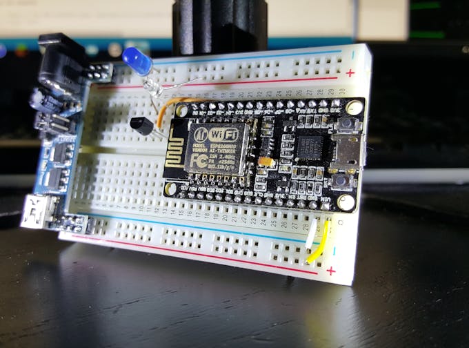 NodeMCU testing with regular LEDs