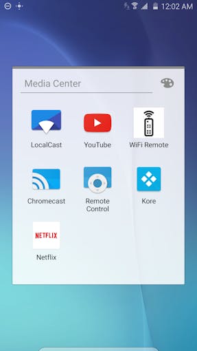 Just tap WiFi Remote to launch the webapp