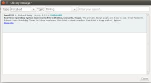 FreeRTOS v8.2.3 Release 6 installed.