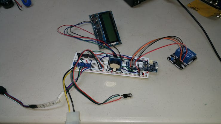 mkr1000 board all soldered up and tested. Just need to stuff it in a project box.