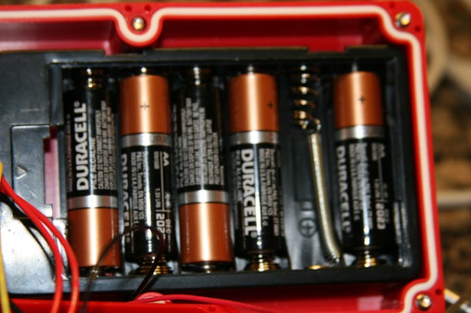 Modified AA battery holder