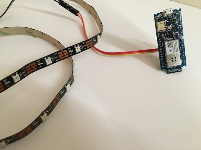 Arduino MKR1000 with neopixel stripe