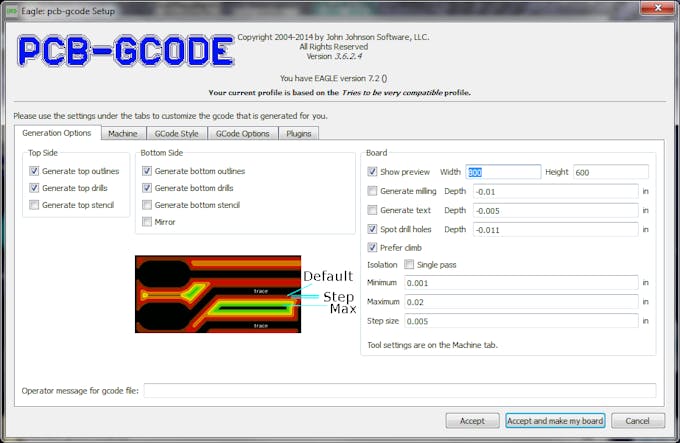 Create G Code from an EAGLE File Hackster io