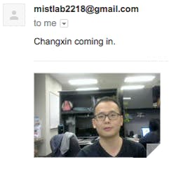 Figure 3. Email notification
