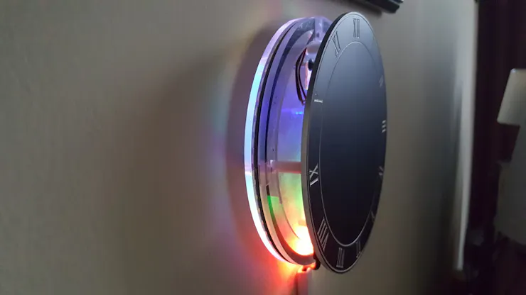 LED Reflection Clock - Hackster.io