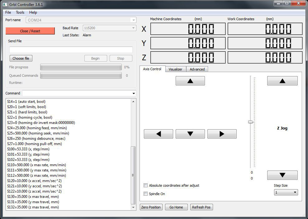 new grbl controller software