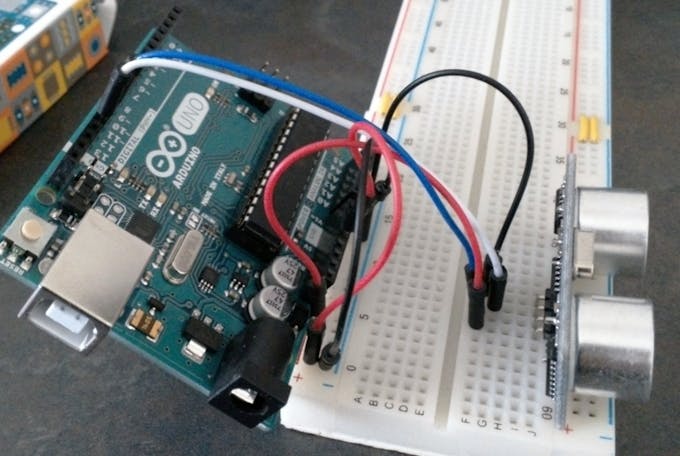 Ultrasonic sensor to Arduino hook-up