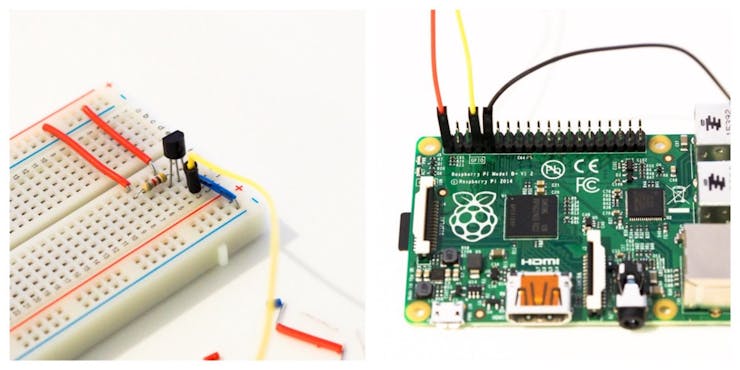 Step 3 — hook up your thermometer’s data wire (middle pin)