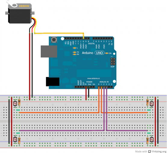 A Simple Light Follower - Arduino Project Hub