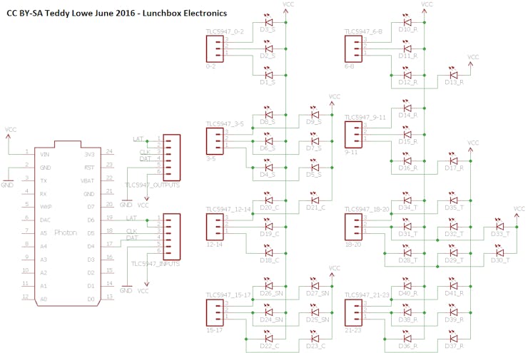 The schematic, showing how everything is hooked up