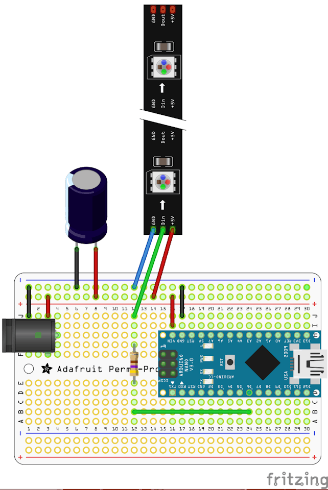 Arduino Compatible Nano Neopixel Controller Arduino Project Hub