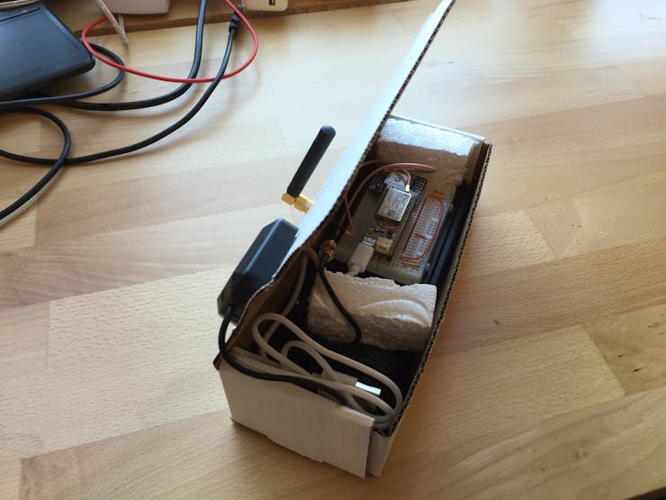 Added external antennas for both the Dash and GPS... also found a box, nice fit!