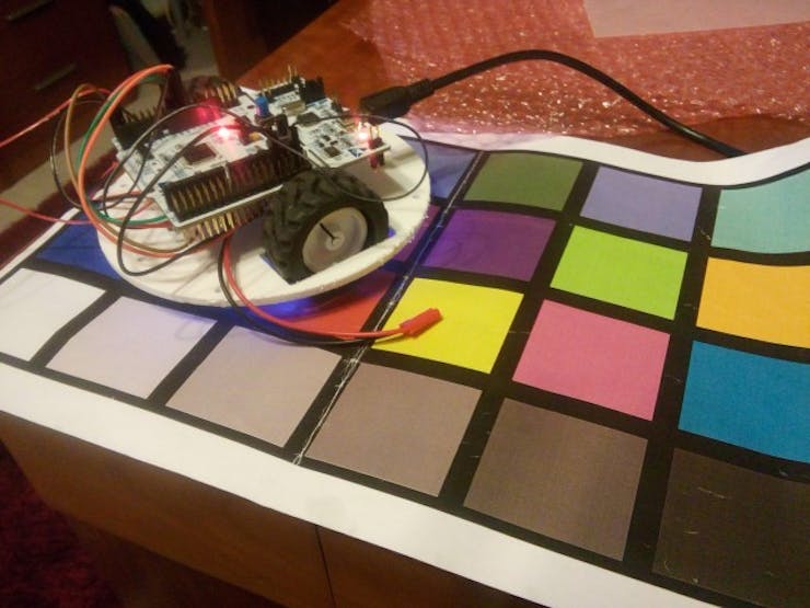 Doing some early tests with the TCS3200