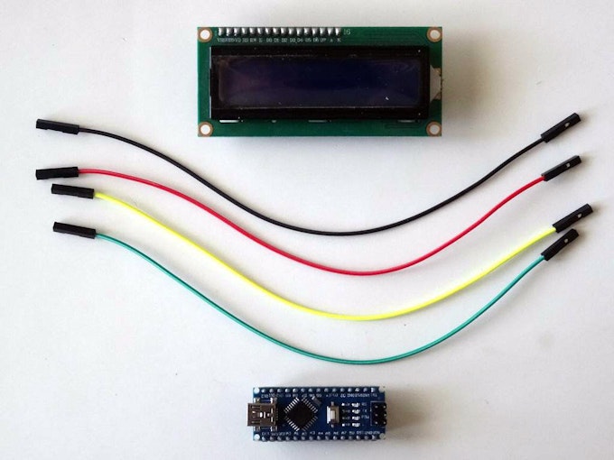 Arduino Nano I2c 2 X 16 Lcd Display With Visuino Arduino Project Hub