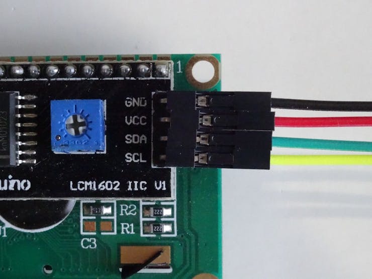 Arduino Nano: I2C 2 X 16 LCD Display with Visuino ...