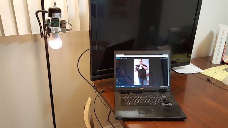 lights on with live video stream over wifi