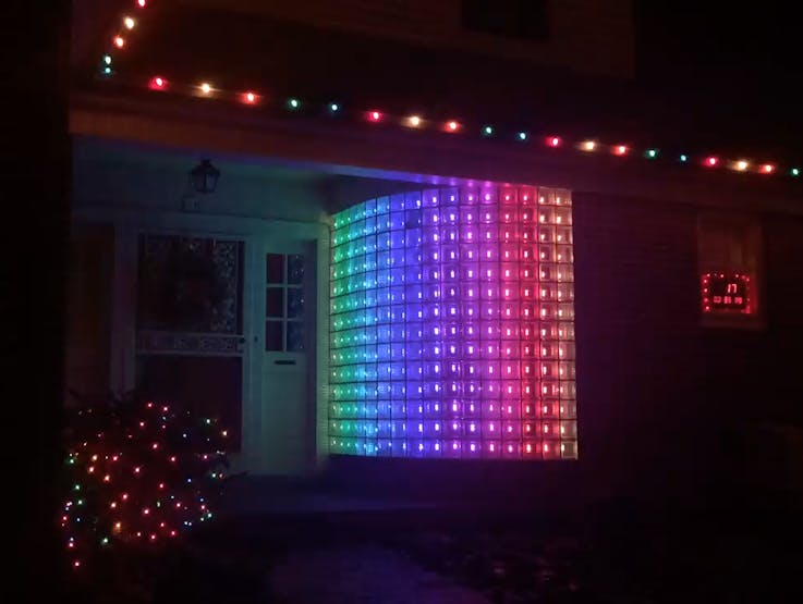 Christmas Lights! Neopixel Led Matrix Glass Block Wall Hackster.io