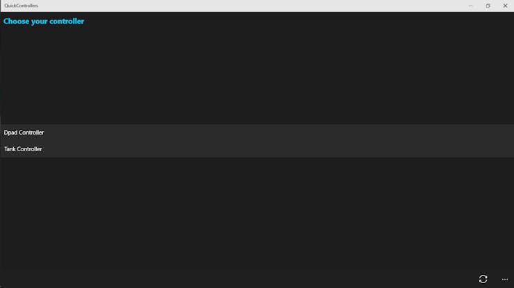Select controller type