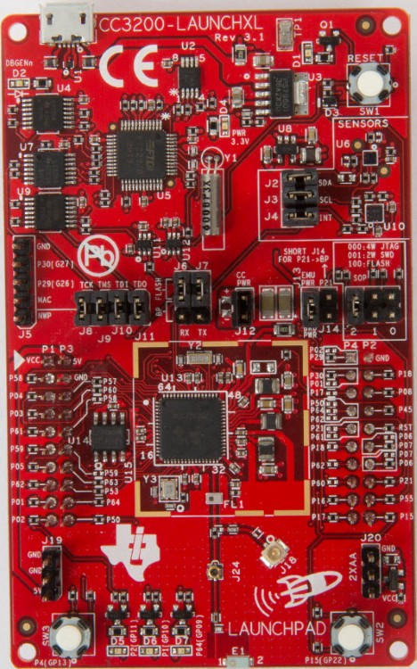 CC3200-LAUNCHXL SimpleLink CC3200 Wi-Fi LaunchPad