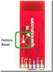 Figure 2 Bluetooth Mate Gold Pins, including factory reset