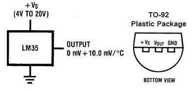 LM35 Pinout and Output Rating