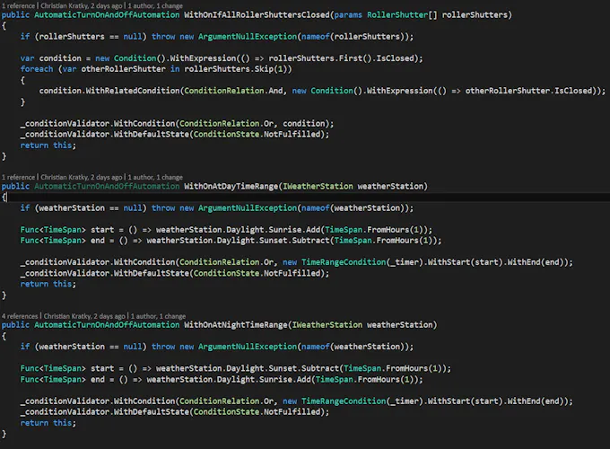 Generic automation with conditions (in code)