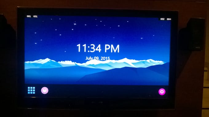 Actual Test: Home Screen (Clock Issue, explained later)