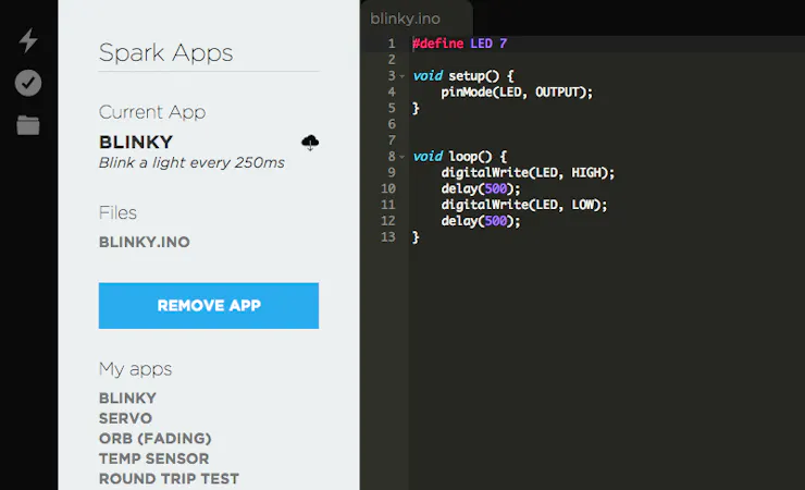 Particle Build environment สำหรับ Water Detection System