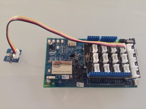 Intel Edison + Arduino breakout board + Grove shield