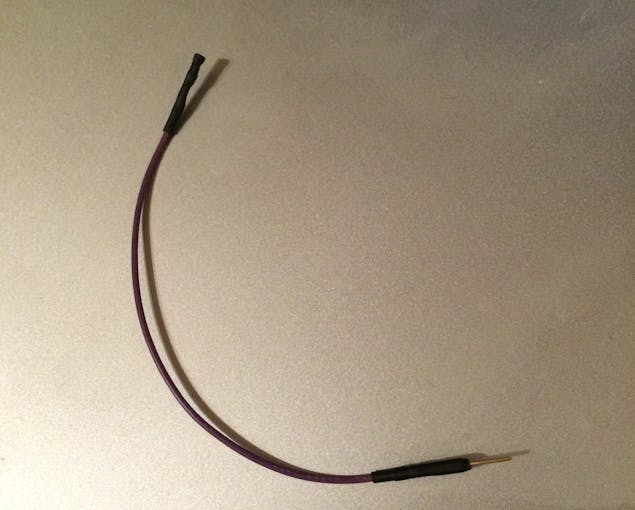 You need this kind of cable. Solder each wire attached to the sensor to the 'male' end of the cable.
