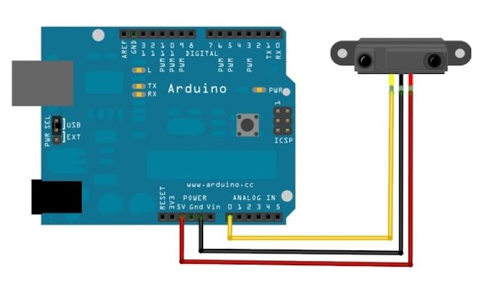 Sharp Infrared Distance Sensor - 11/30/15 - Arduino Project Hub