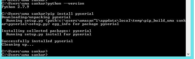 pySerial Install